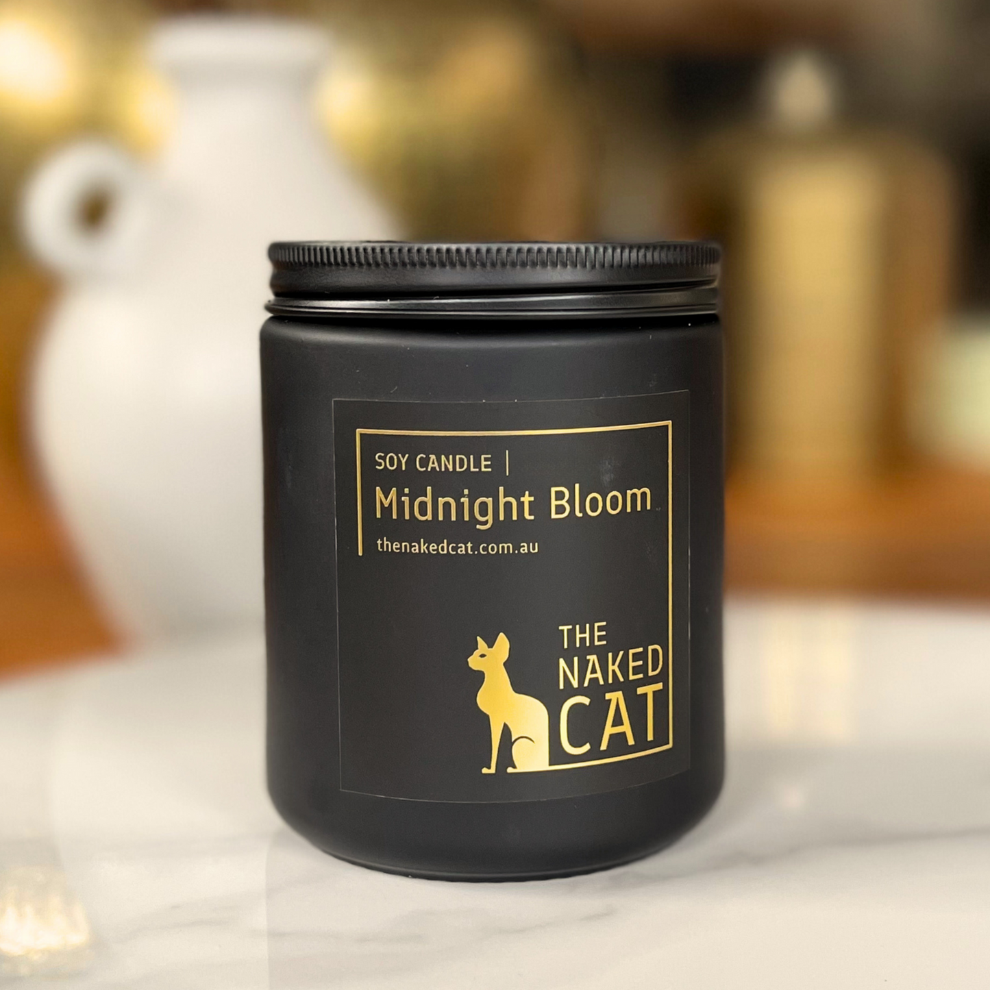 Midnight Bloom - Signature Matt Black Jar