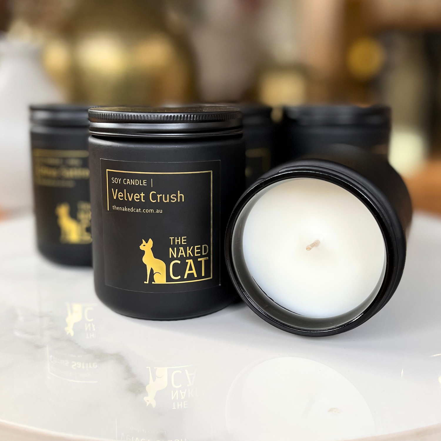 Signature Matt Black Candles